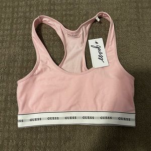 BNWT Guess Carrie Bralette Size M In Color Washed Out Pink